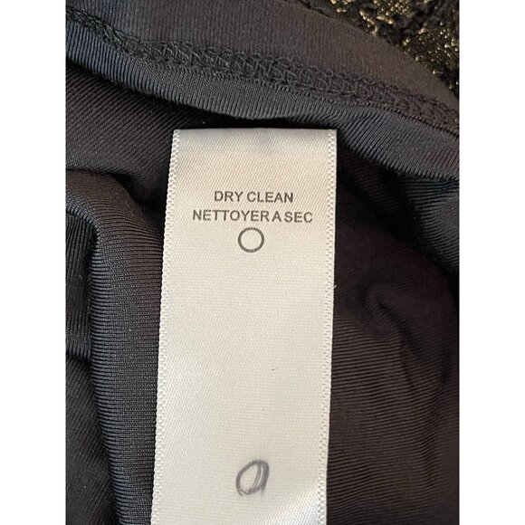 TRINA TURK 'Gold On The Rocks' Black Lace Mini Party Cocktail Dress - Picture 8 of 9